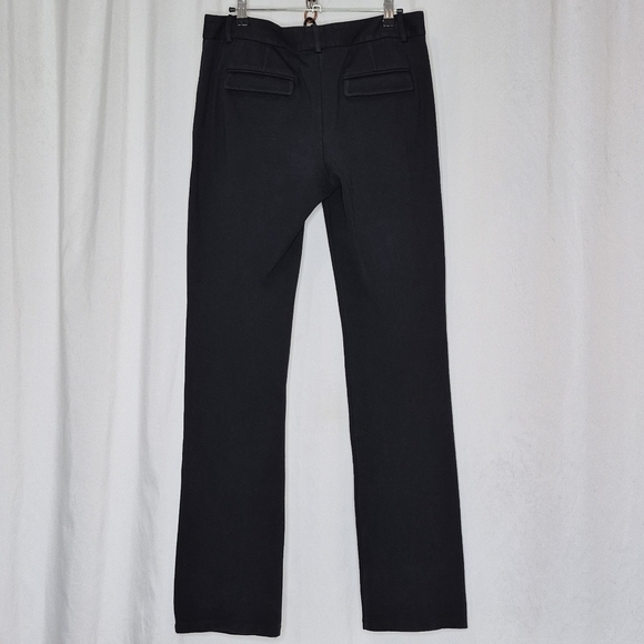 Theory Black Cotton Stretch Slim Trousers - Size 10 - Picture 3 of 16